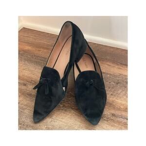 Cole Haan Black Suede VIola Skimmer flats 7.5